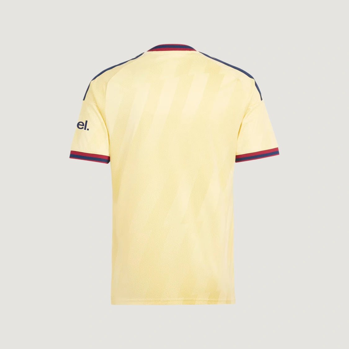 Arsenal FC – Maillot Third 2026/27 – Jaune pâle, Bleu marine, Rouge – dos