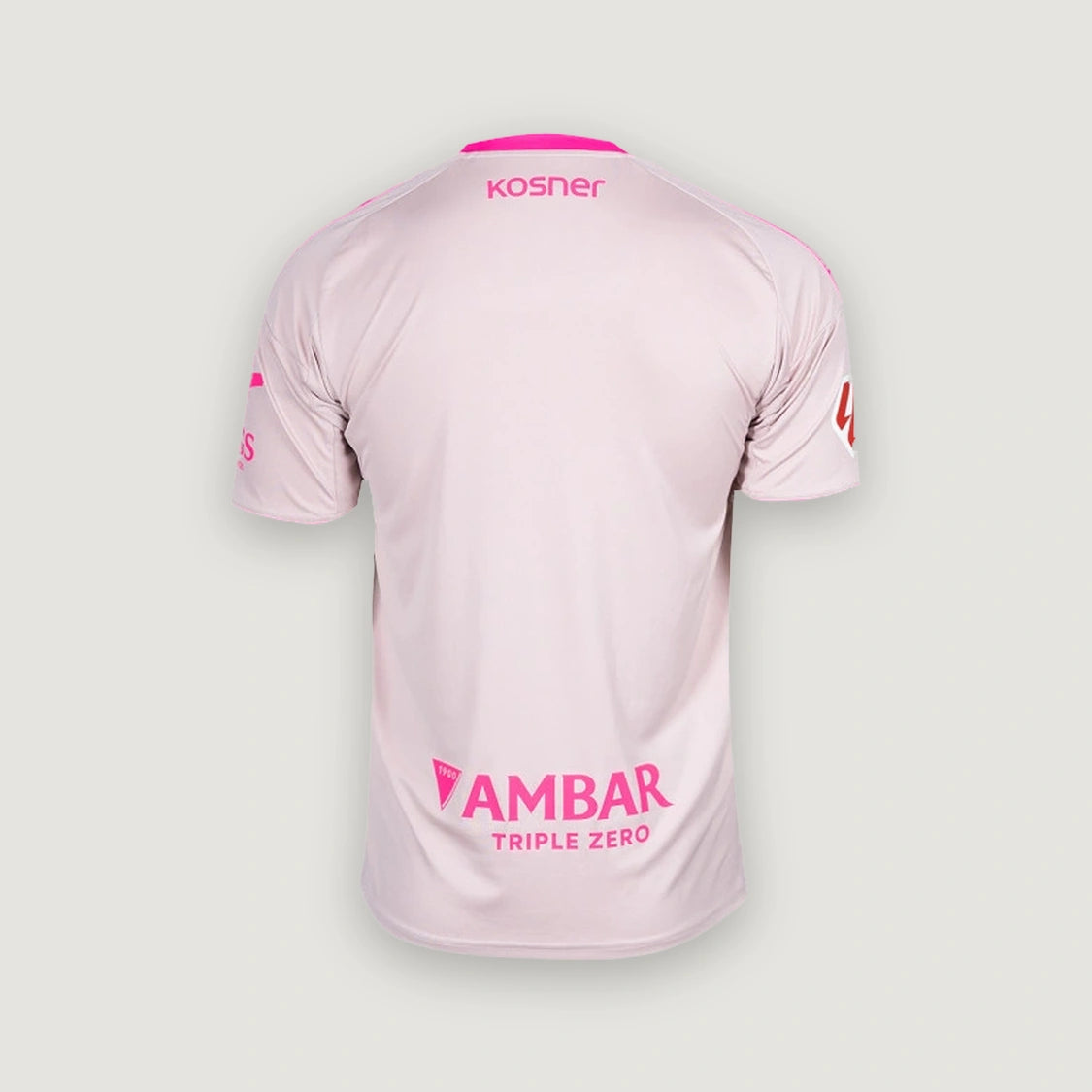 Real Zaragoza – Maillot Extérieur 2025/26 – Rose Pâle – dos